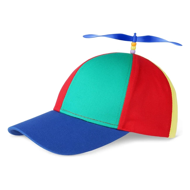 AOMIG Propeller Hat Adults - Funny Helicopter Fisherman Hat with Propellers - Co