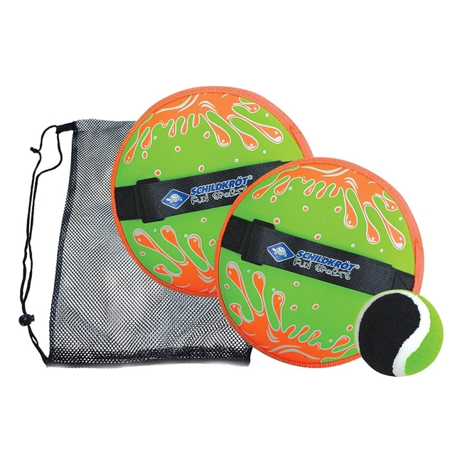 Schildkröt Fun Sports Neopren Klettball Set, Neon Orange, Ref. 1234, Langlebig und vielseitig