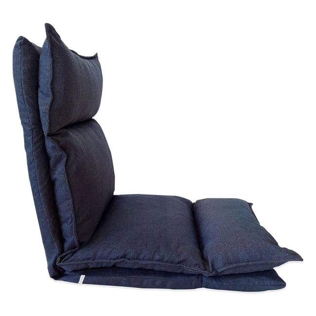 Chaise de mditation bleu denim Rebecca Mobili - Rf RE6195 - Dimensions 70x5