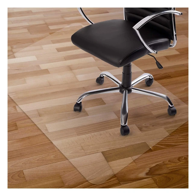 Kuyal Clear Chair Mat 75x120cm - Hard Floor Protector - No Toxins - Ergonomic De