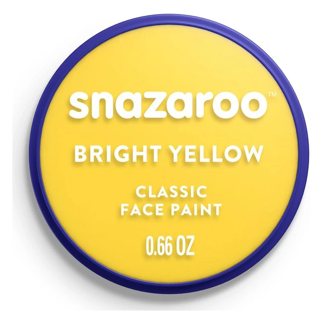 Snazaroo Peinture Visage et Corps Jaune 18ml - Qualit Cosmtique