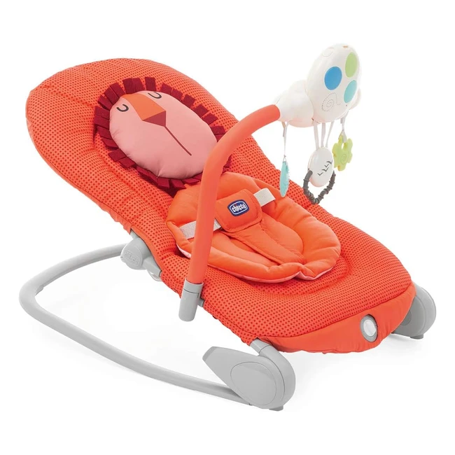 Transat évolutif Chicco Balloon pour bébé et enfant - Chaise bascule et fauteuil - Dossier inclinable - Pliage compact - Jouet électronique interactif - Lumières et sons - Réf. 123456