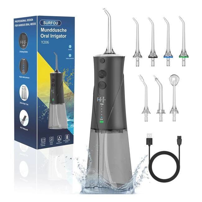 Hydropulseur et irrigateurs 3 modes 5 pression deau 7 embouts - Surfou