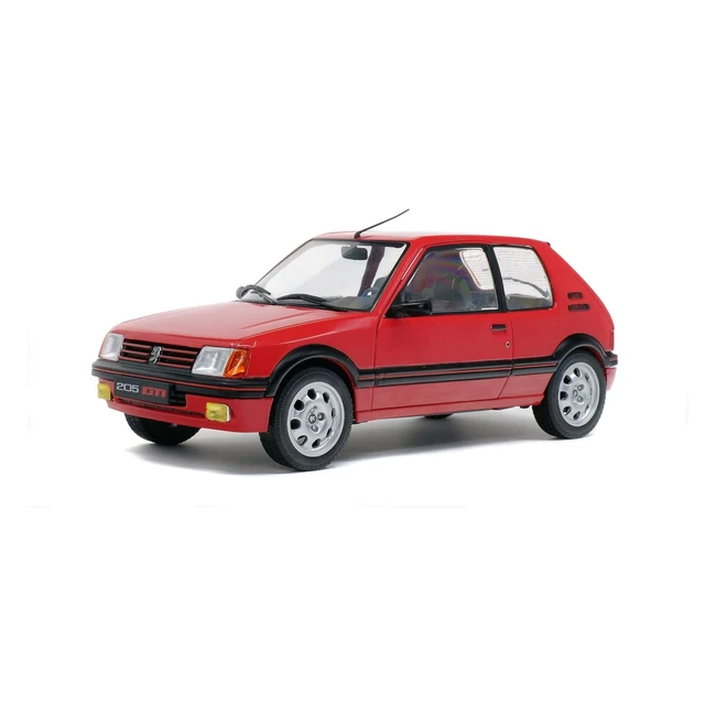 Modellino Peugeot 205 GTI MK1 - Solido, Alta Fedeltà, Porte Apribili