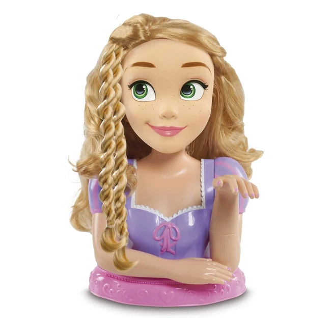 Busto Deluxe Disney Princess Rapunzel DND03000 - Peina su pelo rubio y divir