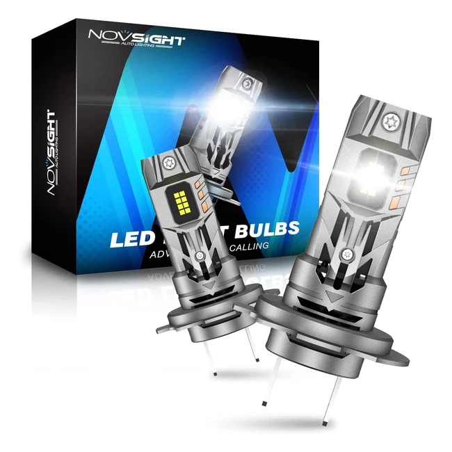 Ampoule LED Voiture H7 Novsight 6500K 16000lm - Puissante 70W 500 Lumens Desi