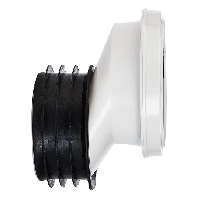 Raccord coudé pour cuvette WC blanc 40 mm - Make Pro019