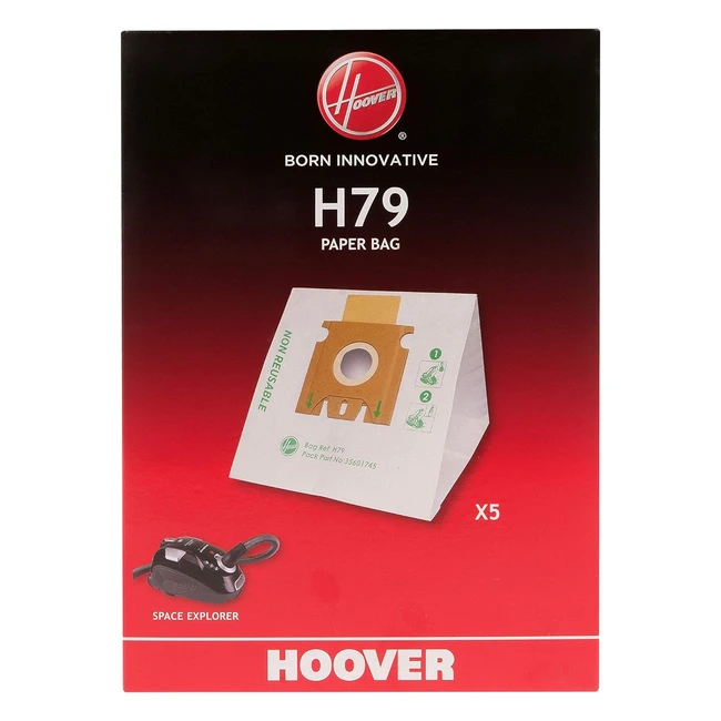 Bolsa de Papel Hoover H79 - 3 Litros - Alta Eficiencia