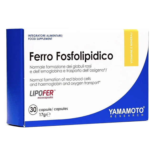 Yamamoto Research Ferro Fosfolipidico - Integratore Alimentare 30 Capsule 17g
