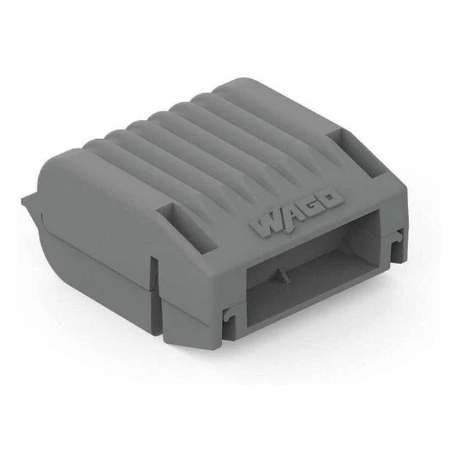 Wago Gelbox - Contenitore in gel per cavi di giunzione con gel 221 2x73 - Connettori max 4 mm - Misura 1 Grigio - 4 pezzi