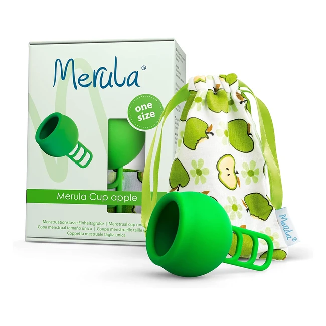 Coupelle menstruelle Merula Cup Apple Vert - Taille unique - Silicone mdical