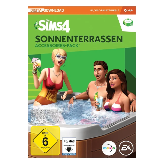 Die Sims 4 Sonnenterrassen SP2 Accessoirespack PC - Windlc PC Download Origin Code Deutsch