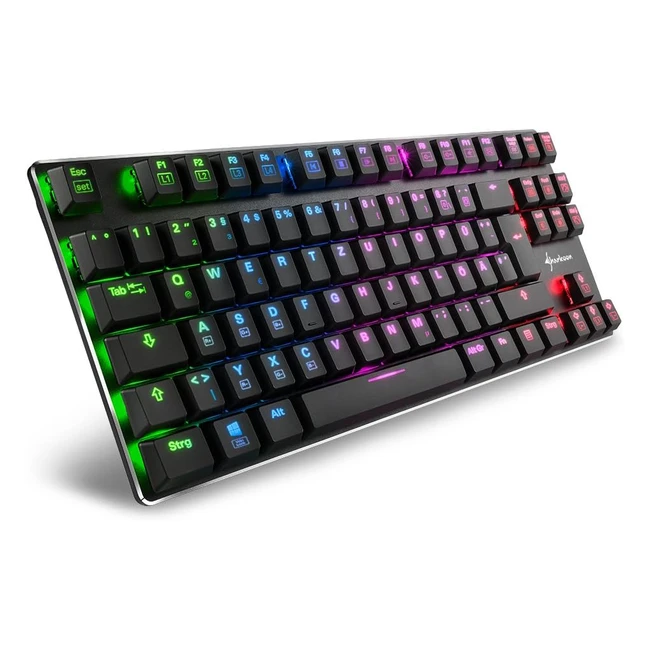Sharkoon PureWriter RGB mechanische Tastatur, Low-Profile, RGB-Beleuchtung, abnehmbares USB-Kabel