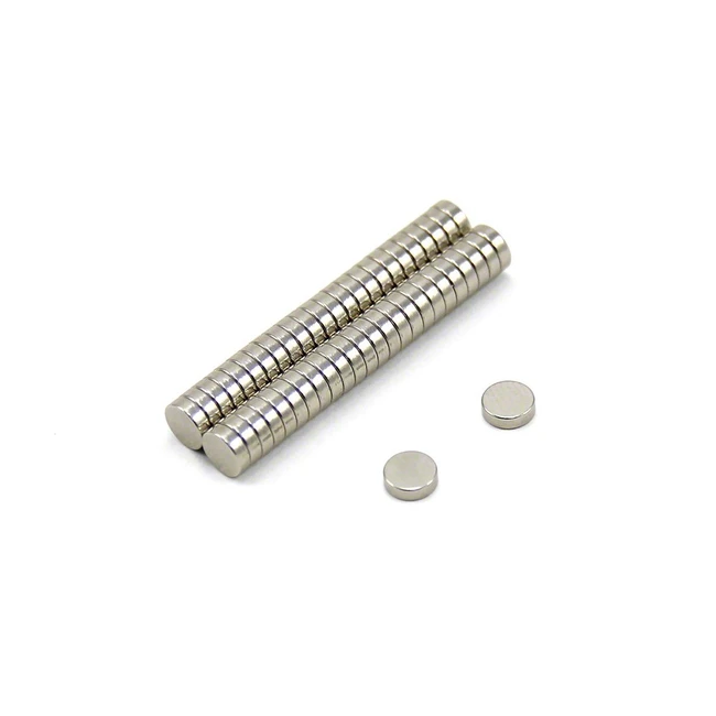 Imán de Neodimio N35 para Manualidades y Bricolaje - 5mm x 2mm - Paquete de 50