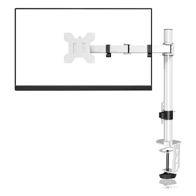 Single Monitor Arm Desk Mount for 13-27 inch LCD LED Screens - Up to 10kg - VESA