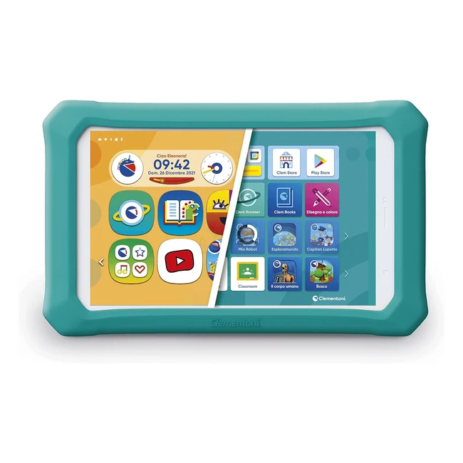 Tablet Clementoni Clempad Evolution per Bambini 3-12 Anni - 8'' IPS HD Screen - Memoria 16GB - RAM 2GB - Android 11 - Multicolore