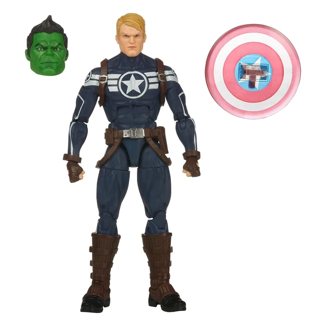 Marvel Legends Series Comics Commander Rogers 6inch Action Figure - Premium Design, Comic-Inspired Accessories