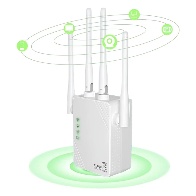 Amplificateur de signal WiFi intelligent 1200Mbps double bande - Rpteur WiFi