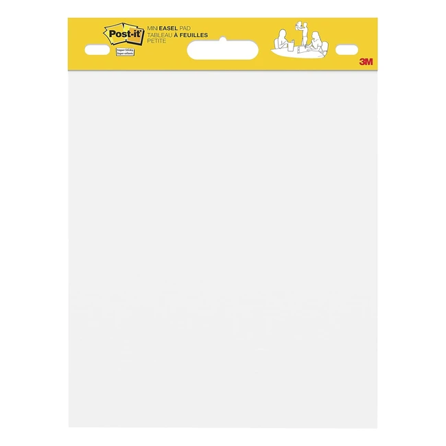Post-it Super Sticky Meeting Charts - Bloc de 20 feuilles 38 cm x 457 cm - Couleur blanche