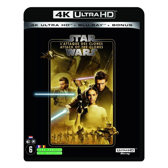 Star Wars Episode II - LAttaque des Clones 2019 - Blu-ray 4K - Bonus Inclus
