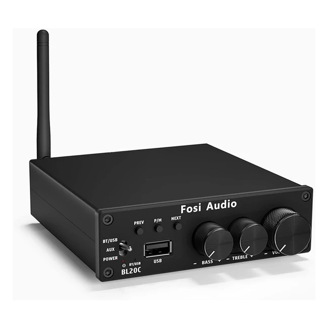 Fosi Audio BL20C 320W Bluetooth 50 Power Amp - Compact Class D TDA7498E Integra
