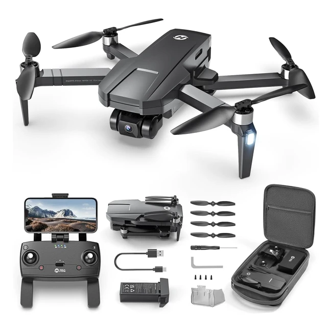 Holy Stone HS720R GPS Drohne mit 3-Achsen-Gimbal 4K Eis-Kamera 3 km Reichweite 5G Übertragung bürstenloser Motor Follow-Me Auto Return 26 Min Flugzeit RC Quadcopter für Anfänger Erwachsene