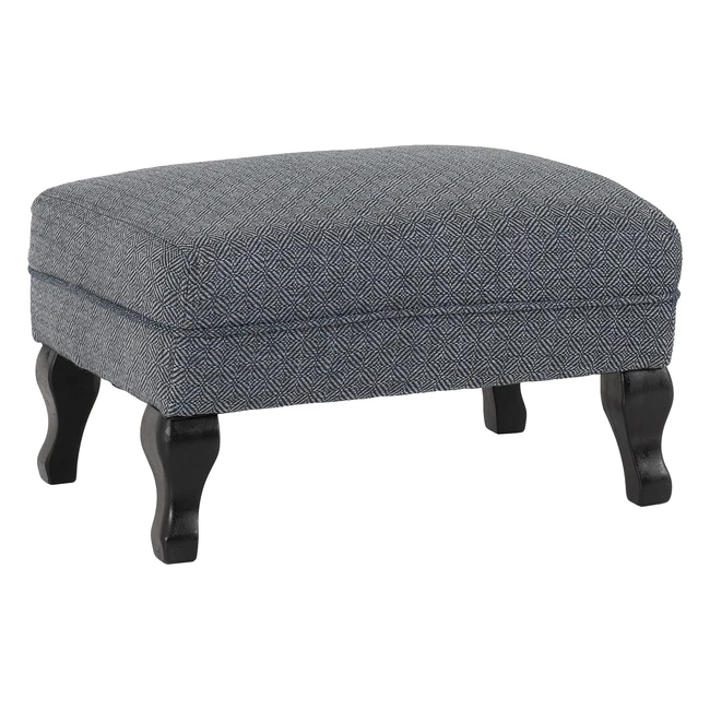 Seconique Sherborne Footstool in Slate Blue Fabric  Reference XYZ123  Stylish