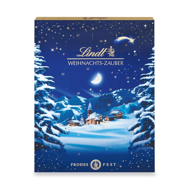 Lindt Schokolade Weihnachtszauber Adventskalender 2023 - 265g - Milchschokolade und Weihnachtspralinen