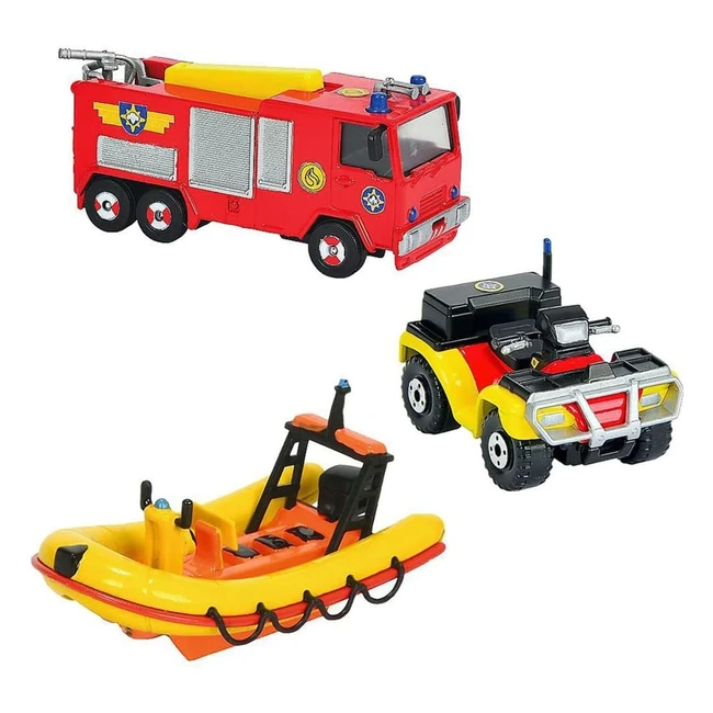 Véhicule pompier Sam Dickie 203099629 - Set de jouets assortis