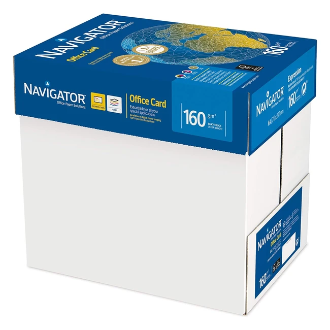 Navigator Office Card - Carta Premium A4 160 gr - Confezione 5 Risme da 250 Fogl