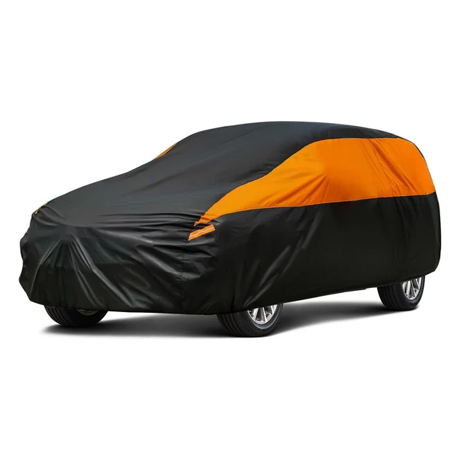 Gunhyi SUV Car Cover Waterproof Breathable Outdoor Car Cover Rain Dust Sun UV Protection Universal Fit Audi Q3 Dacia Duster Peugeot 3008 Hyundai Tucson VW Troc etc Fit SUV4x4 Up to 460cm