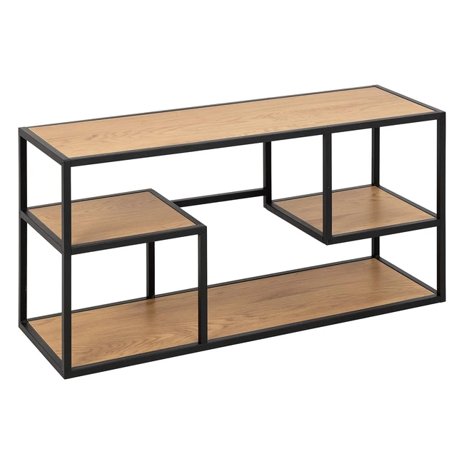 AC Design Furniture JRN rustikales Wandregal mit 3 Ablagen und asymmetrischem De