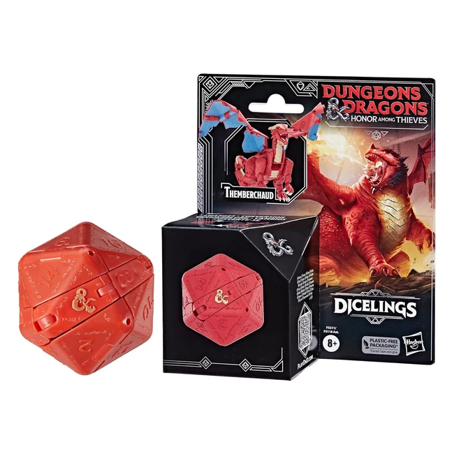 Dungeons & Dragons: Dicelings Red Dragon Themberchaud - Dado D20 Gigante