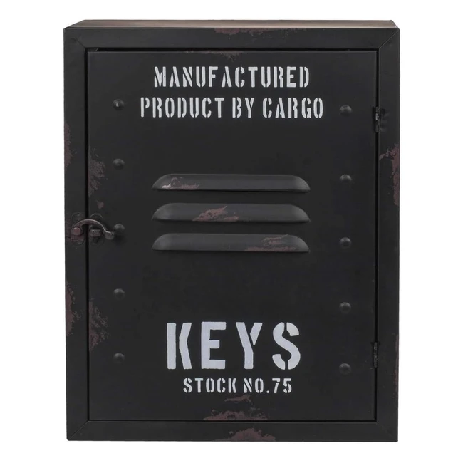 Boîte à clés en métal OOTB, référence 123456, dimensions 30x23x9 cm