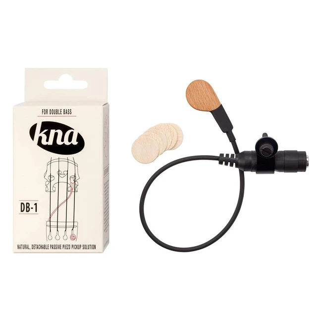 KNA DB1 Portable Piezo Pickup for Double Bass - Easy Installation, Handcrafted in Europe
