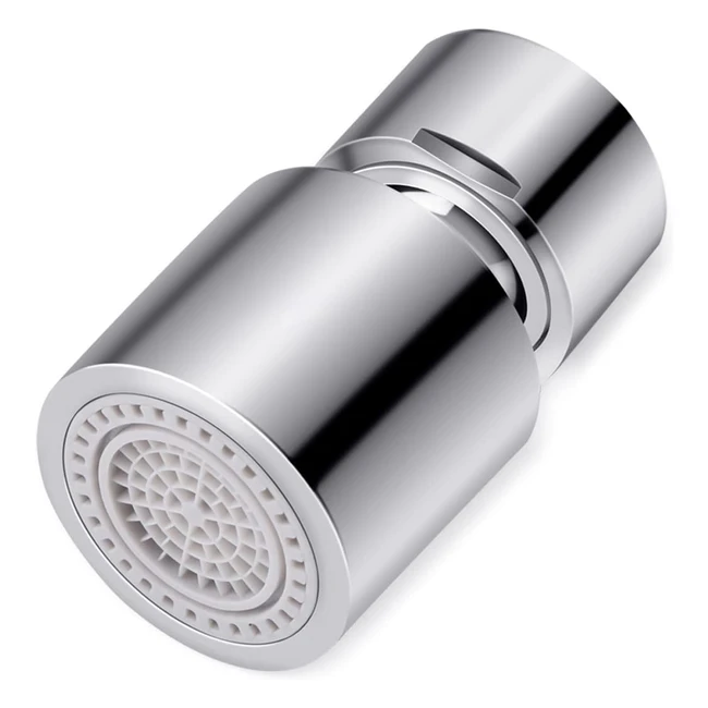 360 Swivel Tap Aerator 2Flow Faucet 22mm - Water Saving, Splashproof, Kitchen Bathroom Sink - Bubbler Sprayer