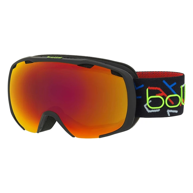 Bollé Royal Masque de Ski Medium Mixte Enfant - Réf: 123456 - Protection UV, Anti-rayures, Anti-buée