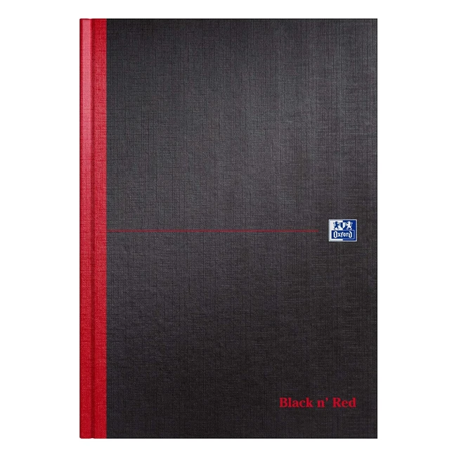 Bloc-notes Smart Noir et Rouge, A4, Réf. C66401 - Règles étroites, 96 pages