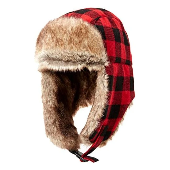 Stay Warm with Amazon Essentials Mens Trapper Hat  Faux Fur  Reference 1234 