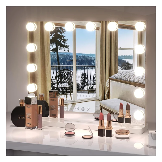 Dripex Hollywood Vanity Mirror - Large Lighted Makeup Mirror with 14 Dimmable LE