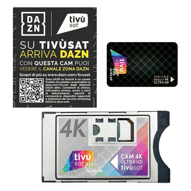 Caméra Tivusat 4K Ultra HD - Smartcard incluse