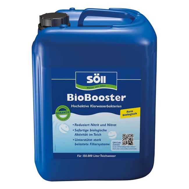 Biobooster Teichbakterien fr klares Wasser rein biologisch 5 l