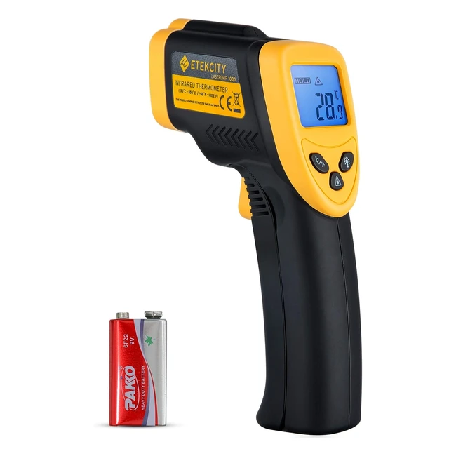 Etekcity Digital Laser Infrarot Thermometer 50-550°C IR Pyrometer berührungslos Temperaturmessgerät