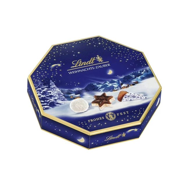 Lindt Schokolade Weihnachtszauber Pralins 2x100g - 11 feinste Alpenvollmilch Pralinen mit weihnachtlichen Füllungen