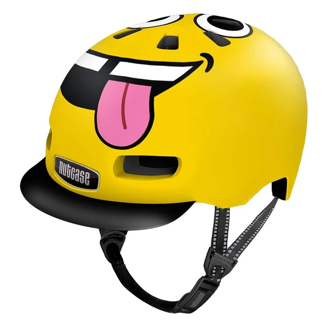 Nutcase Teenagers Unisex Little Nutty Helm mit Zunge heraus Multicolor 48-52 c