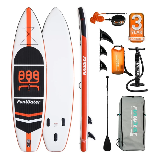 Planche de stand up paddle gonflable Funwater ultralgre avec accessoires ajustables - Reference: FW-001
