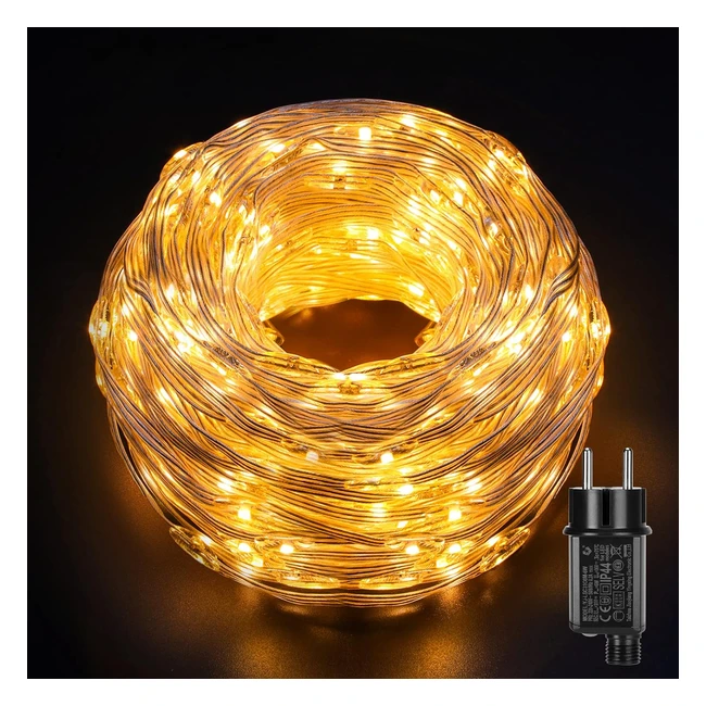 Tubo Luminoso LED Esterno 25m 500LED Globalink - Impermeabile IP44 - 8 Modalità - Decorazioni Natalizie
