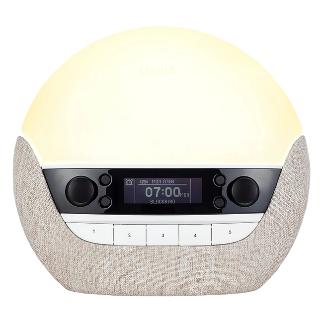 Lumie Bodyclock Luxe 700FM Wakeup Light with FM Radio & Bluetooth Speakers