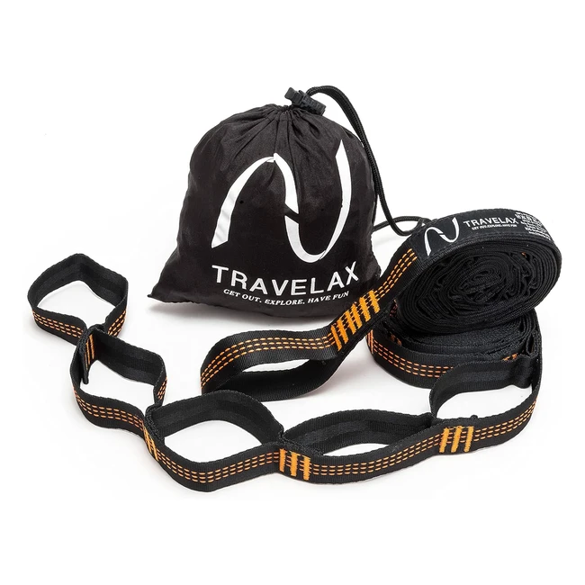 Kit di sospensione per amaca Travelax - Facile da montare e regolare - Supporto per campeggio e giardino