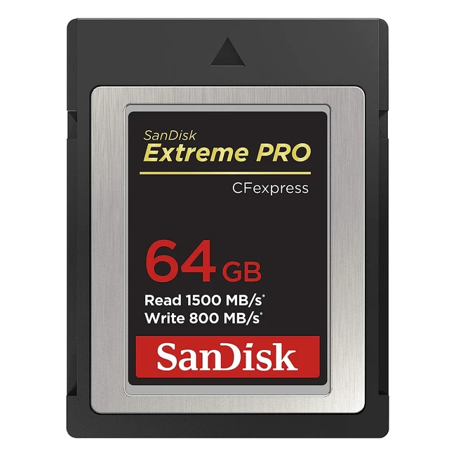 Scheda Sandisk Extreme Pro CFexpress Type B 64GB - Alta velocità di lettura 1500MB/s e scrittura 800MB/s